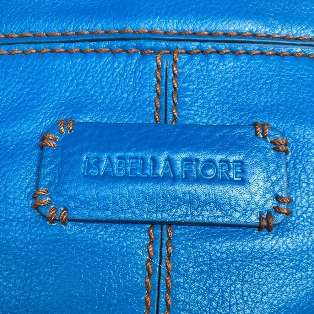 Isabella Fiore Top Zip Shoulder Bag Blue Bell NWT​​​​​ - Picture 10 of 10